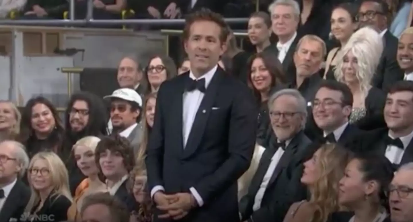 Lively did not look happy when he brought it up (NBC)
