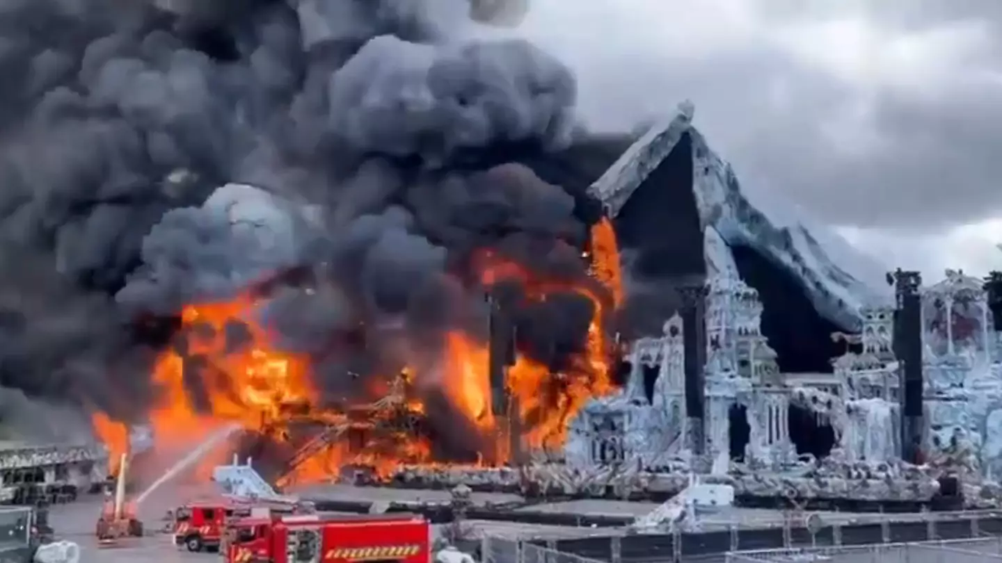 'Devastating' fire destroys main stage at major festival just two days before it was due to begin