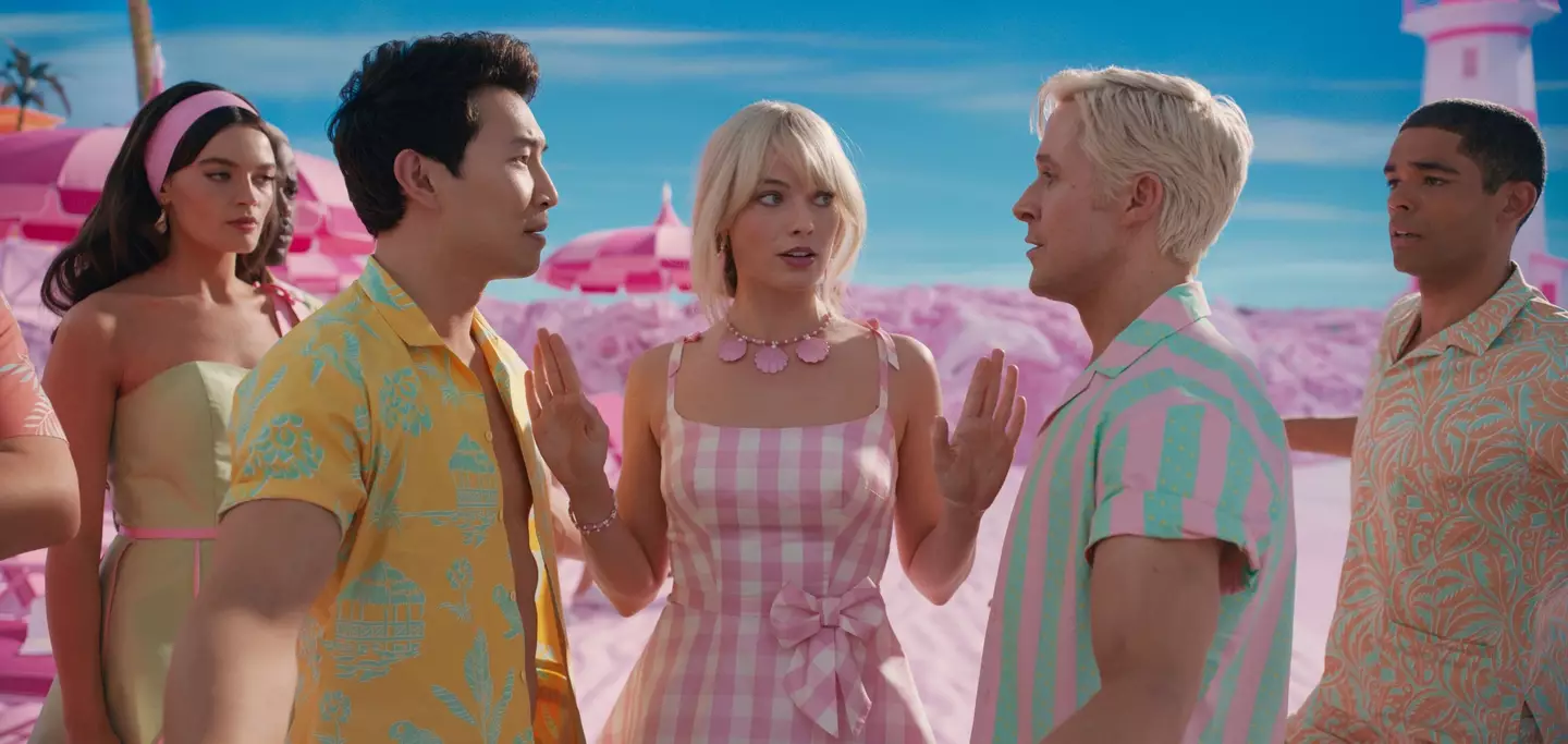 The Barbie film stars Margot Robbie and Ryan Gosling.