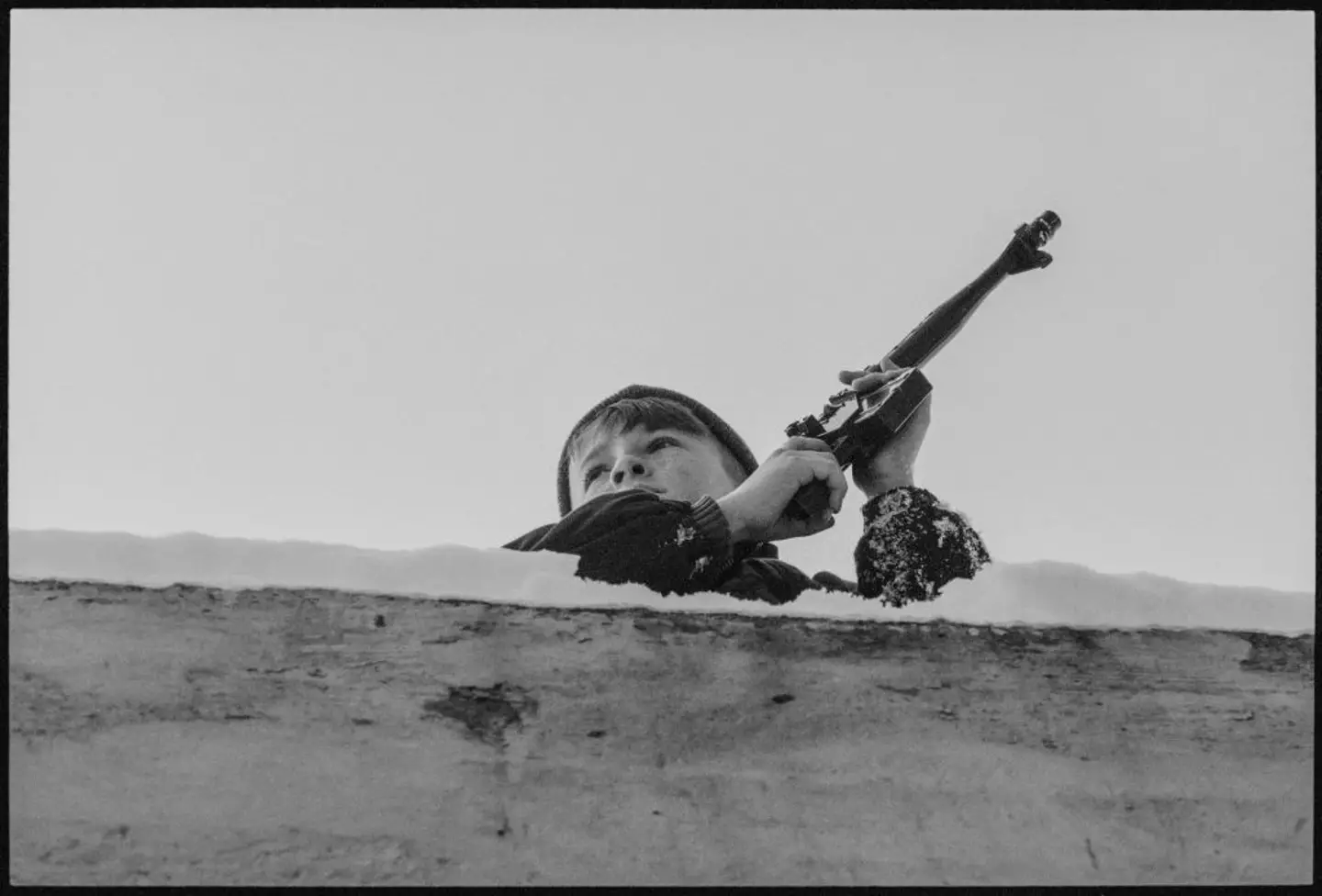 Sniper alley was one of the bloodiest areas in the siege (Derek Hudson/Getty Images)