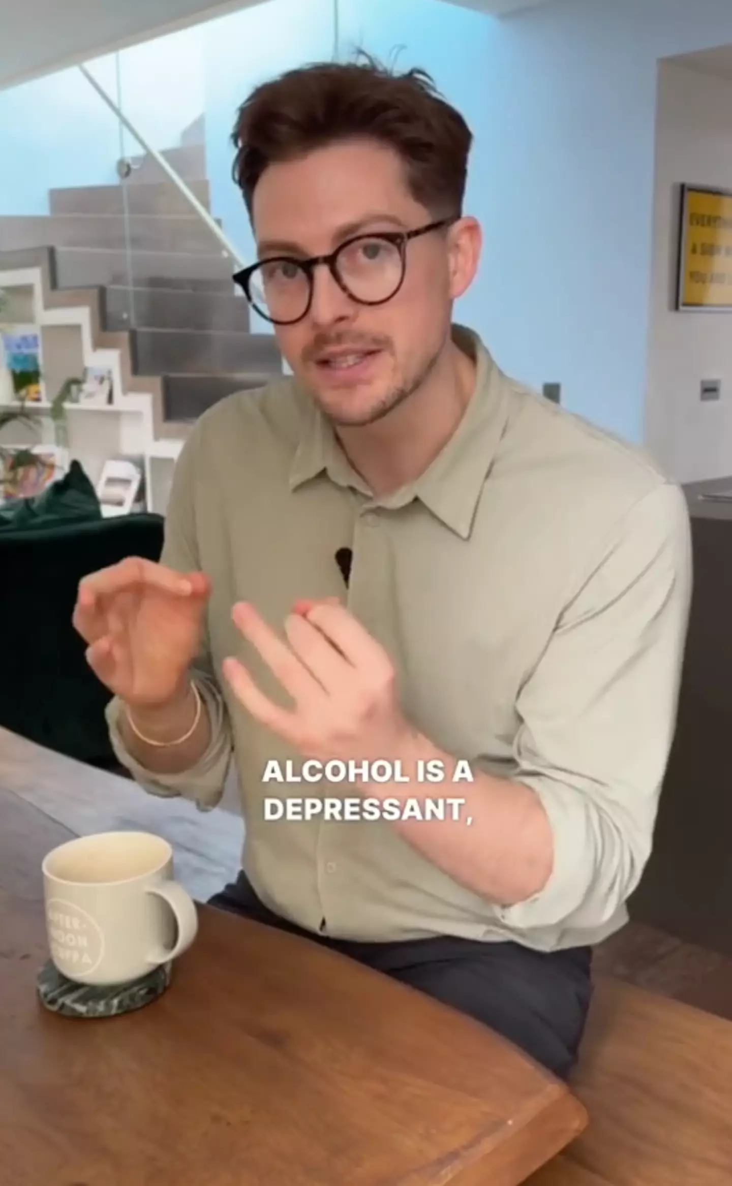 Dr Alex George revealed the three types of people he thinks should 'never drink' alcohol (TikTok/@dralexgeorge)