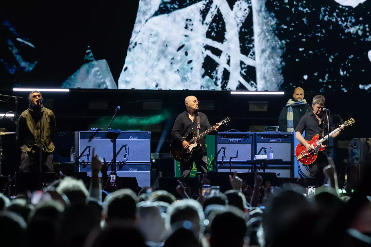 Bonehead was able to join Noel and Liam for the final shows (Natasha Moustache/Getty Images)