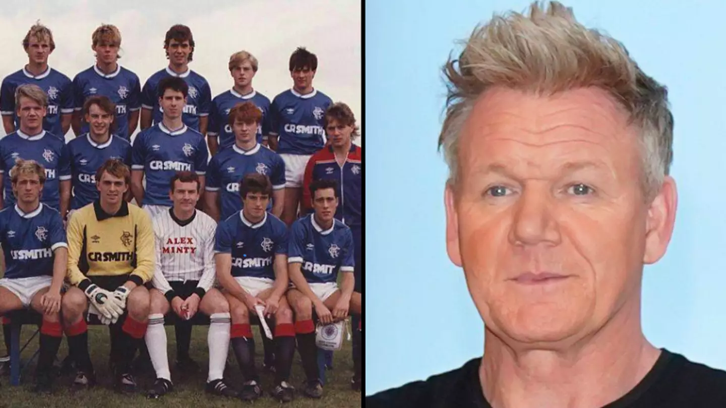 Old picture shows Gordon Ramsay once wanted to be a professional footballer