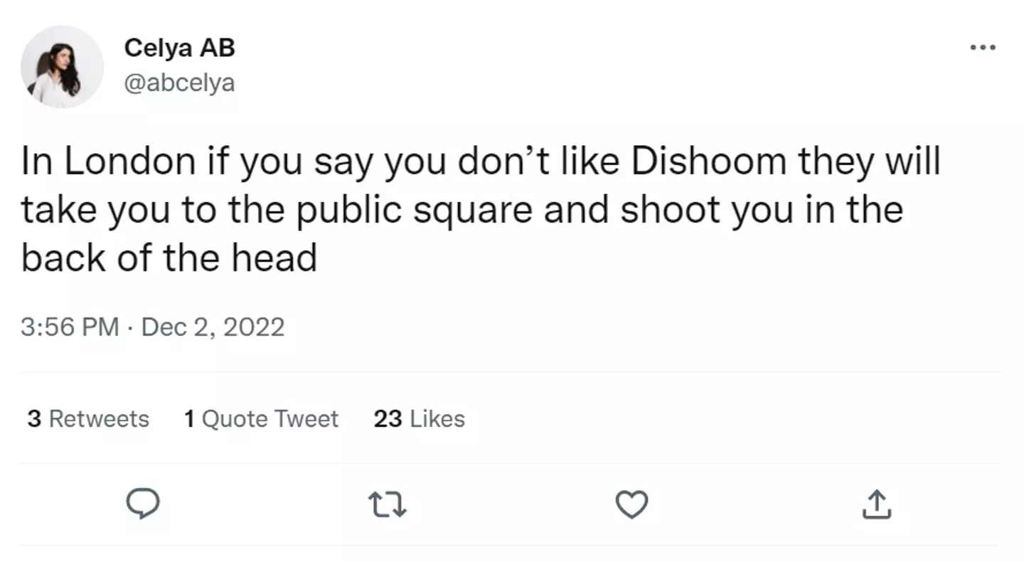 Not everyone getting in on the debate over Dishoom was entirely serious.