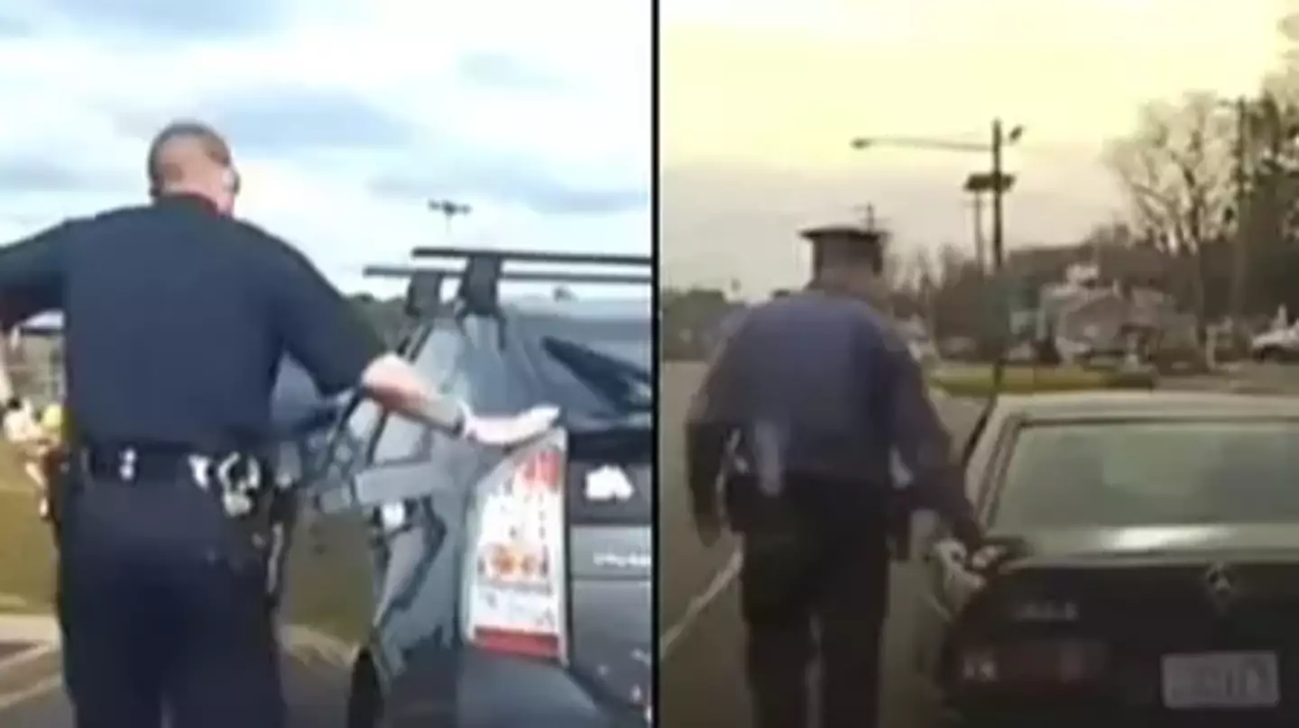Man explains why police officers always touch the back of cars they pull over