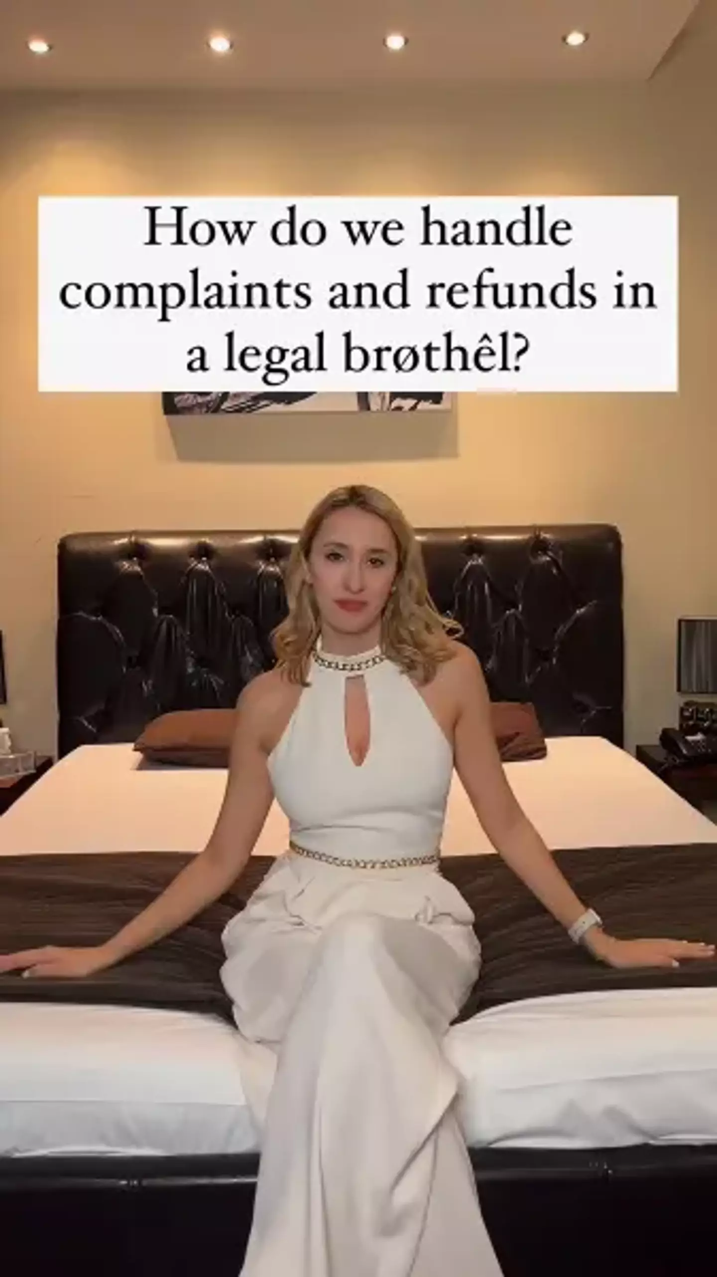 Catherine DeNoire claims to run one of the biggest legal brothels in Europe (Instagram/@kaitie_de_noir)