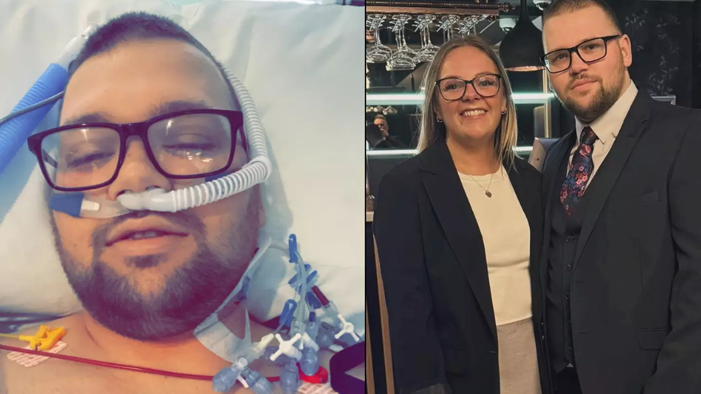 Dad, 20, left in coma after 'vaping too much at work' told he could die before 40