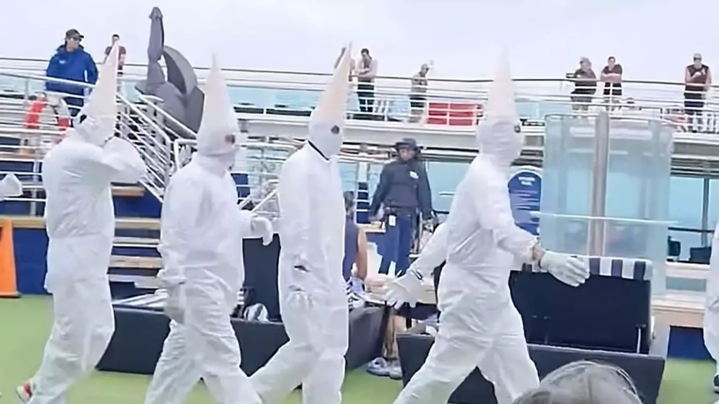 Cruise line issues statement after Ku Klux Klan fancy dress allegations leave guests shocked