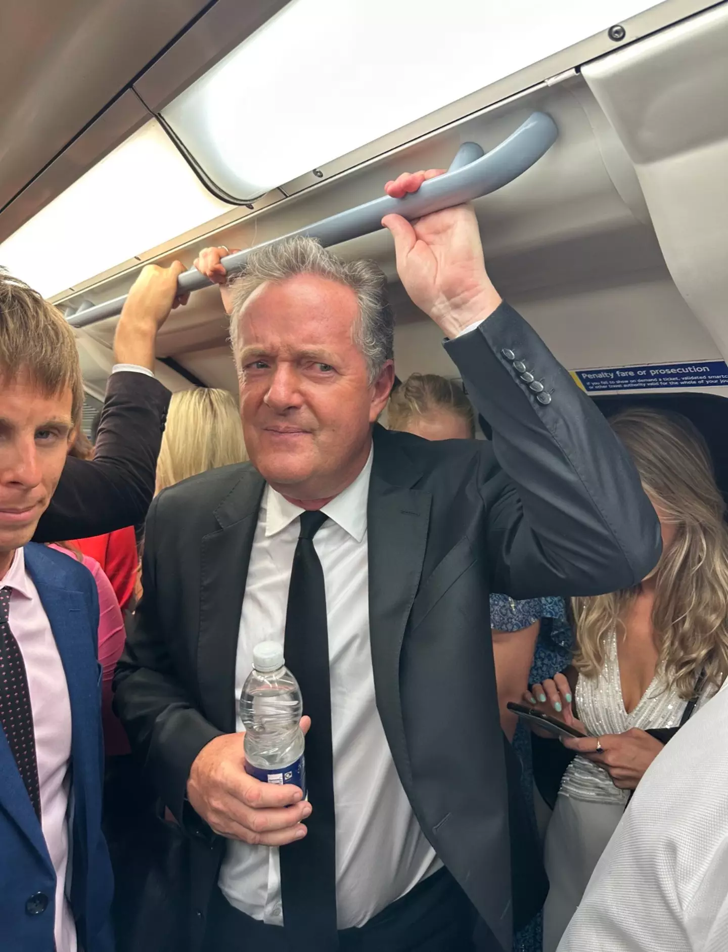 It was the first time Piers had been on the tube in 30+ years