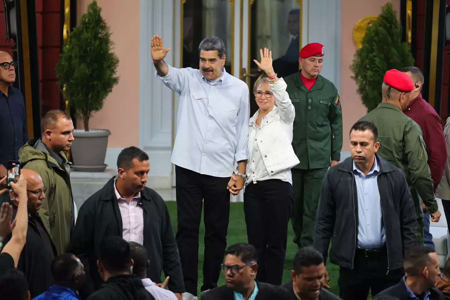 Maduro and Flores were captured. (Jesus Vargas/Getty Images)