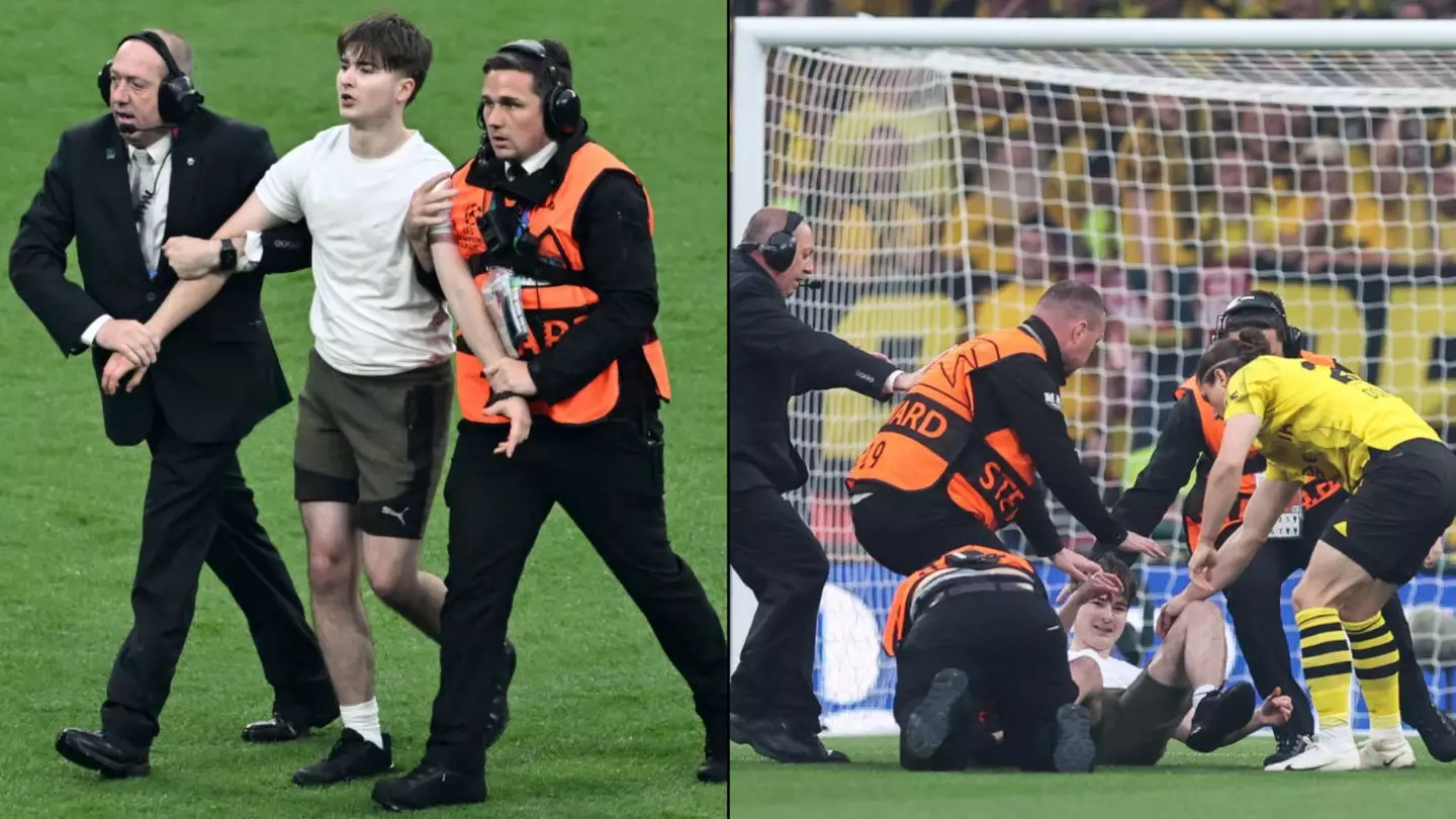 Champions League Final delayed by multiple pitch invaders just seconds in at Wembley