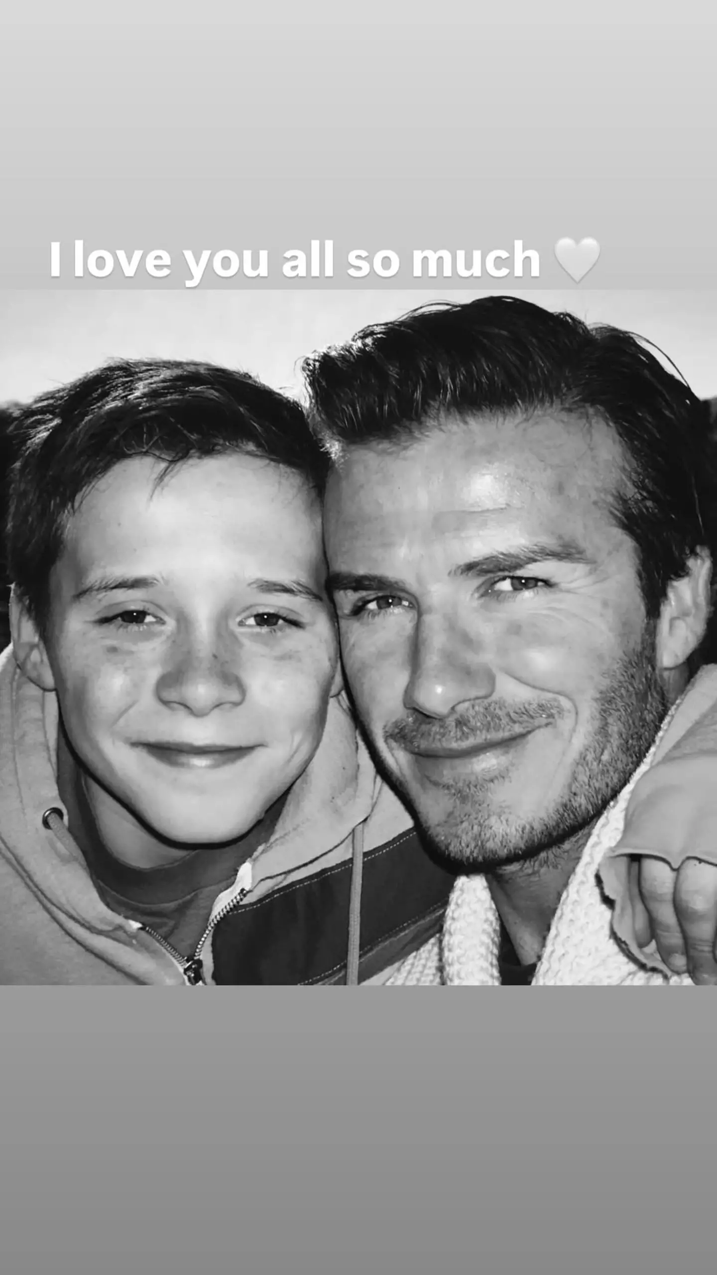 David Beckham békülni akart az újév előtt. Fotó: David Beckham Instagram
