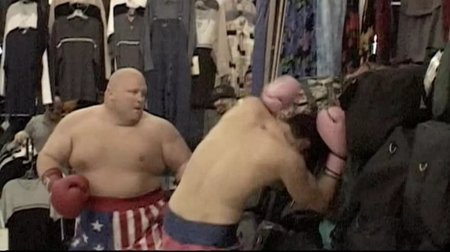 The daredevil took on the former professional boxer.