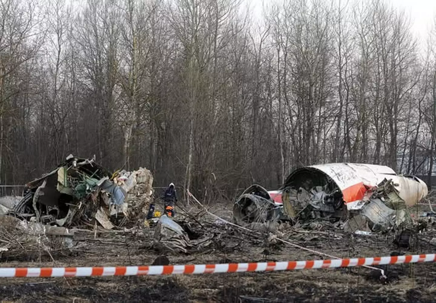 The Smolensk crash site of 2010 (NATALIA KOLESNIKOVA/AFP via Getty Images)