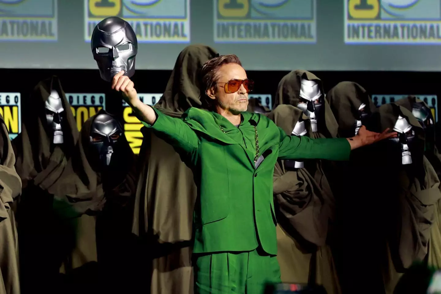 The actor unleashed his inner Jordan Belfort. (Matt Winkelmeyer/Getty Images)