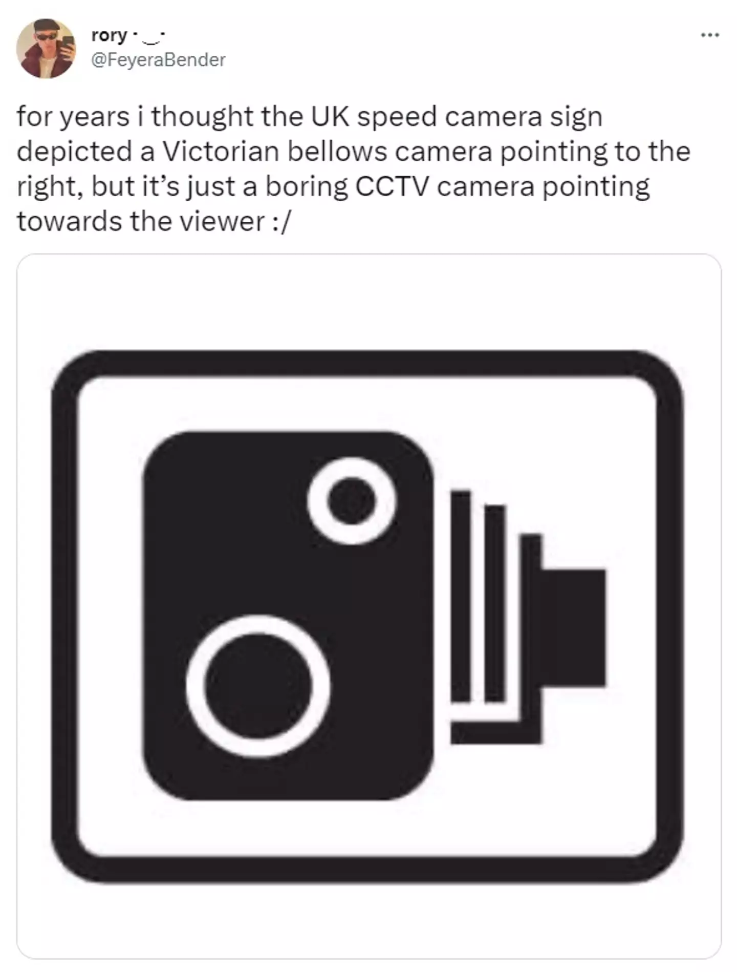 It turns out that we've been looking at the speed camera sign we all know and dread wrong.