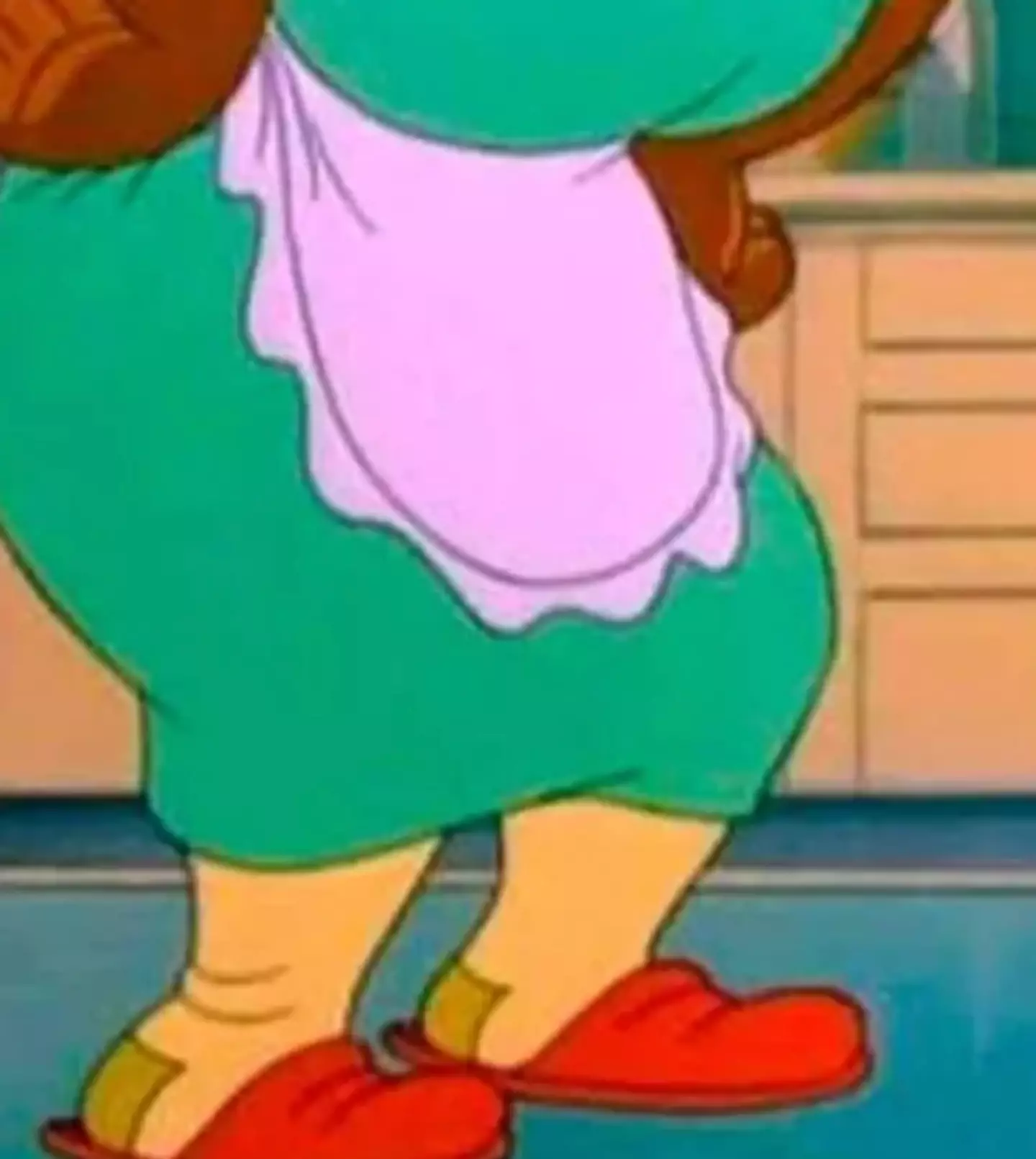 We only needed to see Mammy Two Shoes' feet to know she was angry.