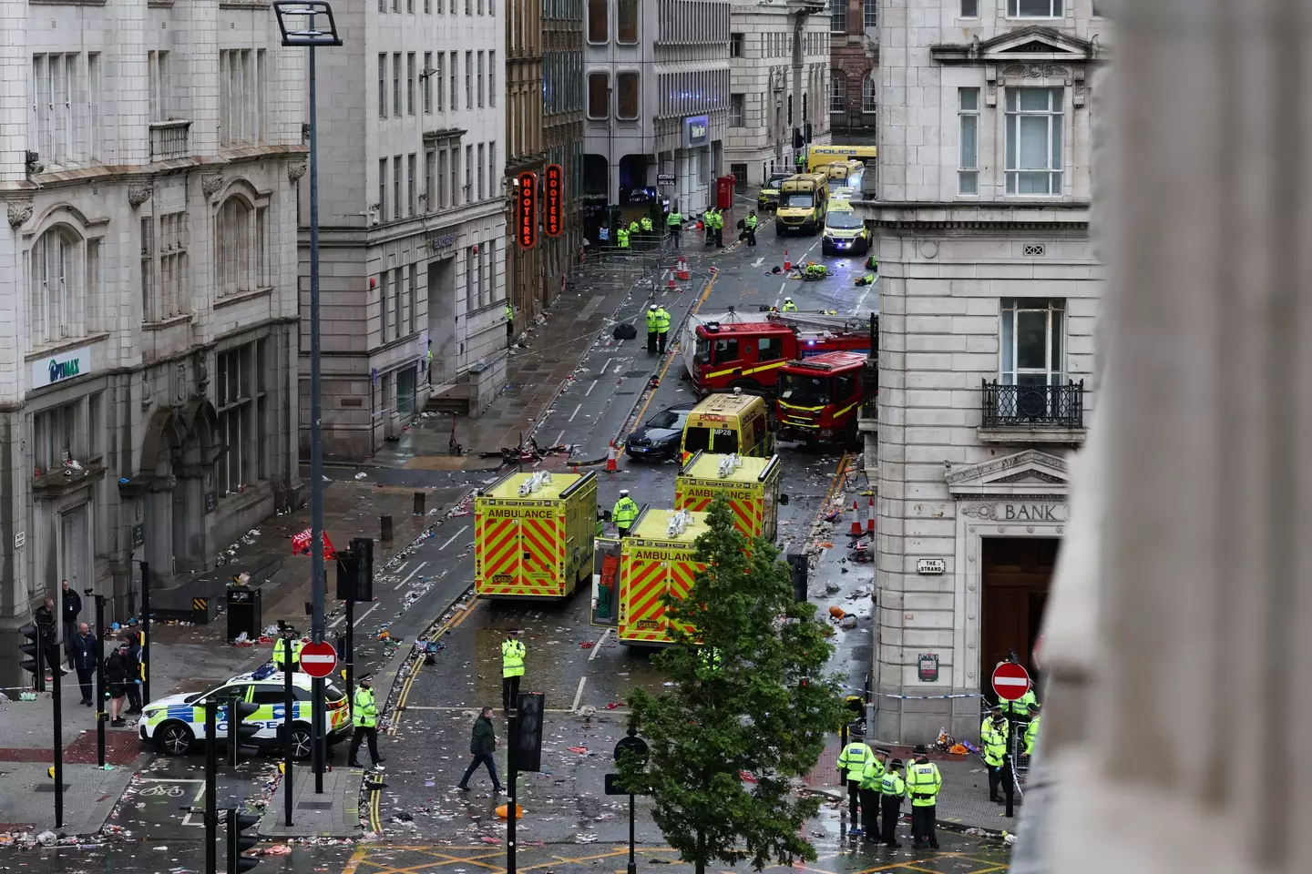 Police have arrested a 53-year-old white British man, and asked people not to speculate (DARREN STAPLES/AFP via Getty Images)