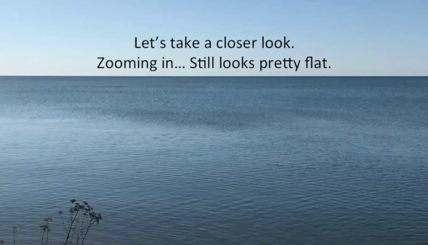 He explains why it might look flat. (Karmadog/YouTube)
