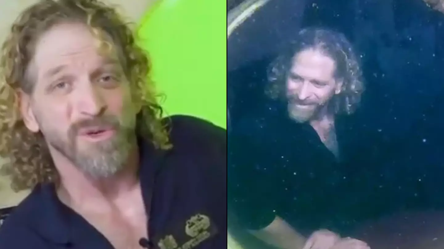 Man claimed living underwater for a record 100 days de-aged him by 20 years