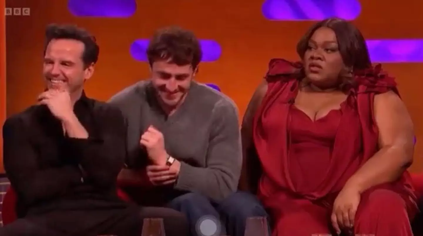 Actor Da'Vine Joy Randolph was left speechless on The Graham Norton Show as the TV host was forced to explain himself over a segment.