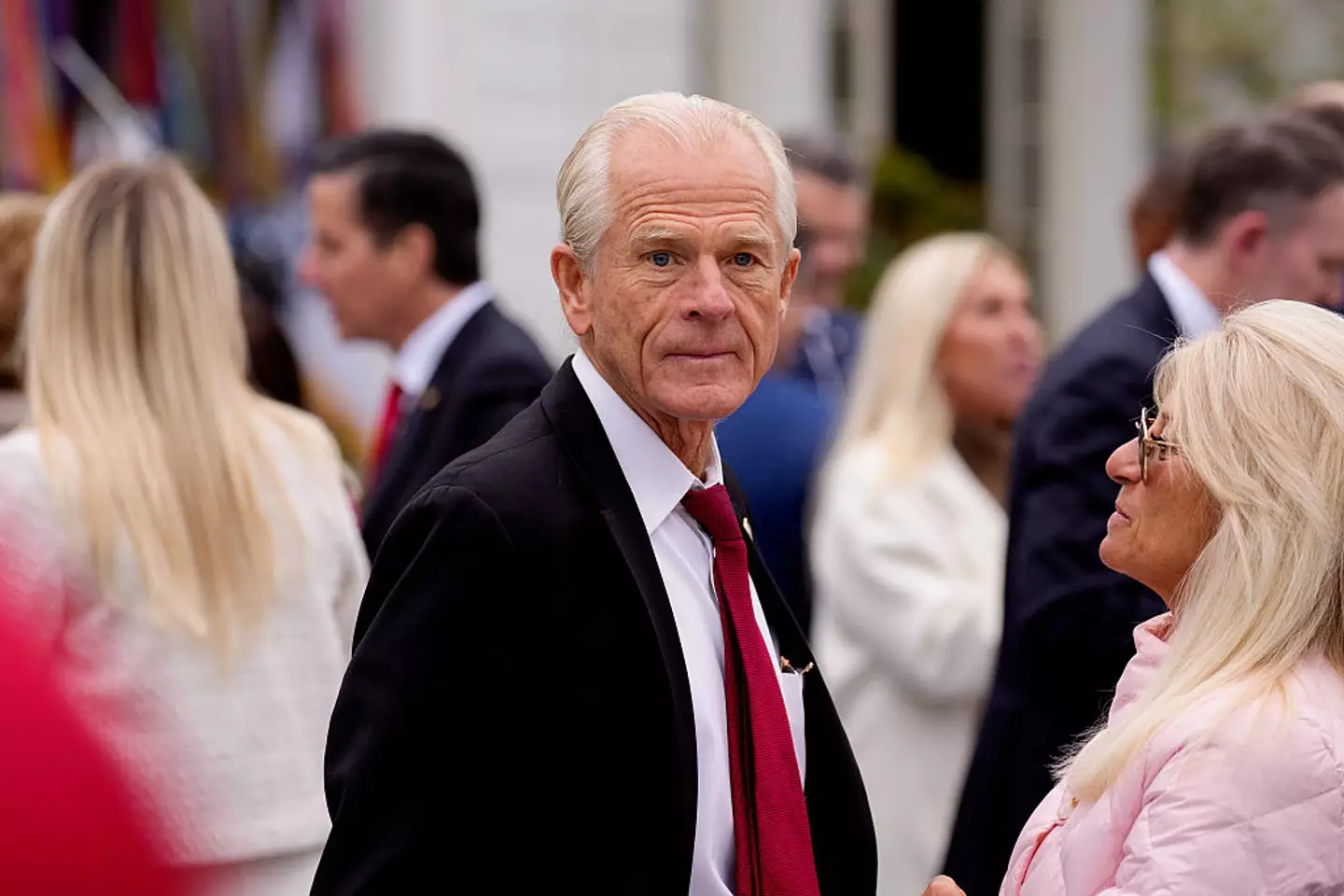 Trump aide Peter Navarro was called a 'moron' by Musk for suggesting Tesla built their cars out of non-American parts (Andrew Harnik/Getty Images)