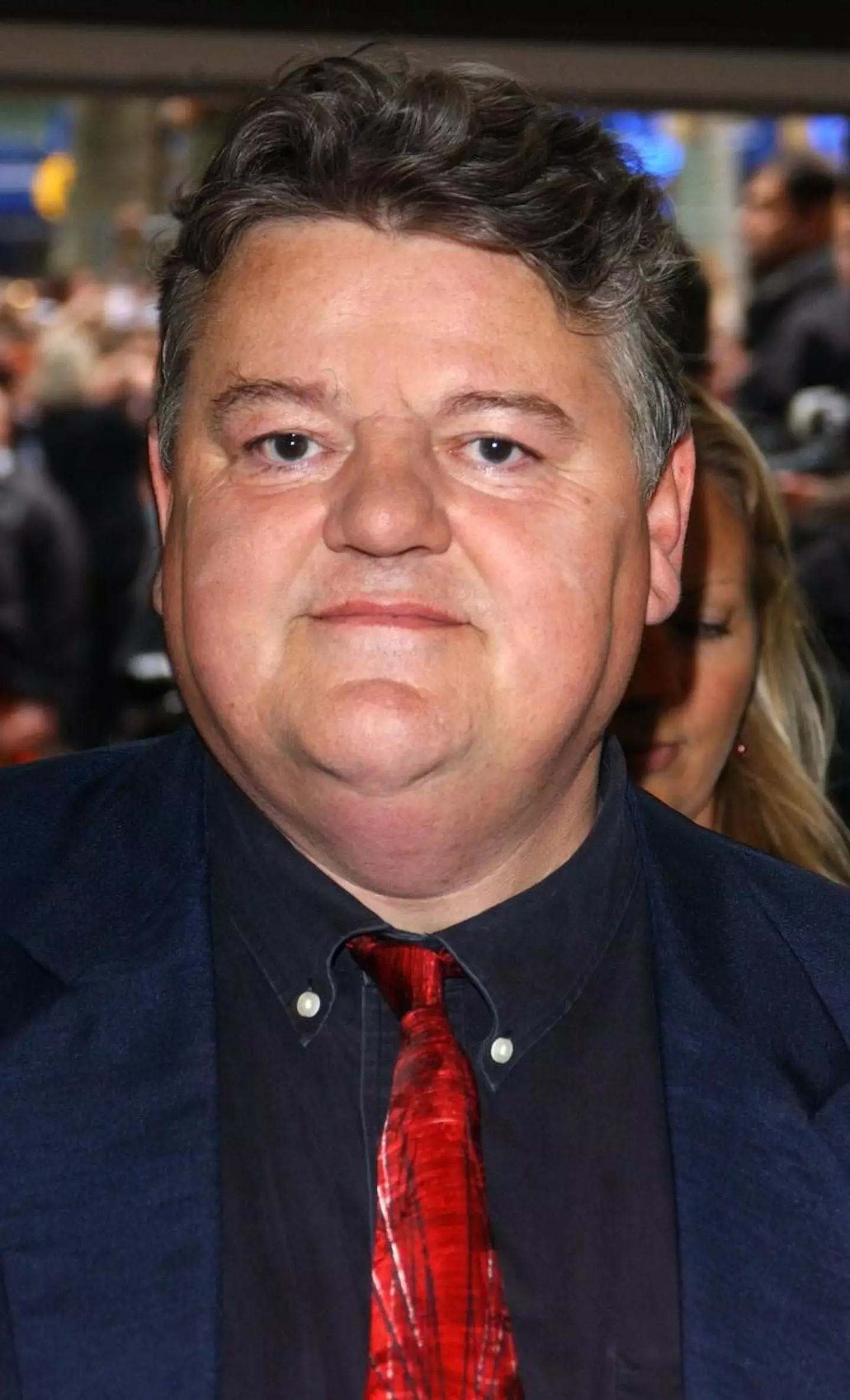 Robbie Coltrane pictured at the 2004 UK premiere of Harry Potter And The Prisoner of Azkaban at the Odeon Leicester Square in Central London.