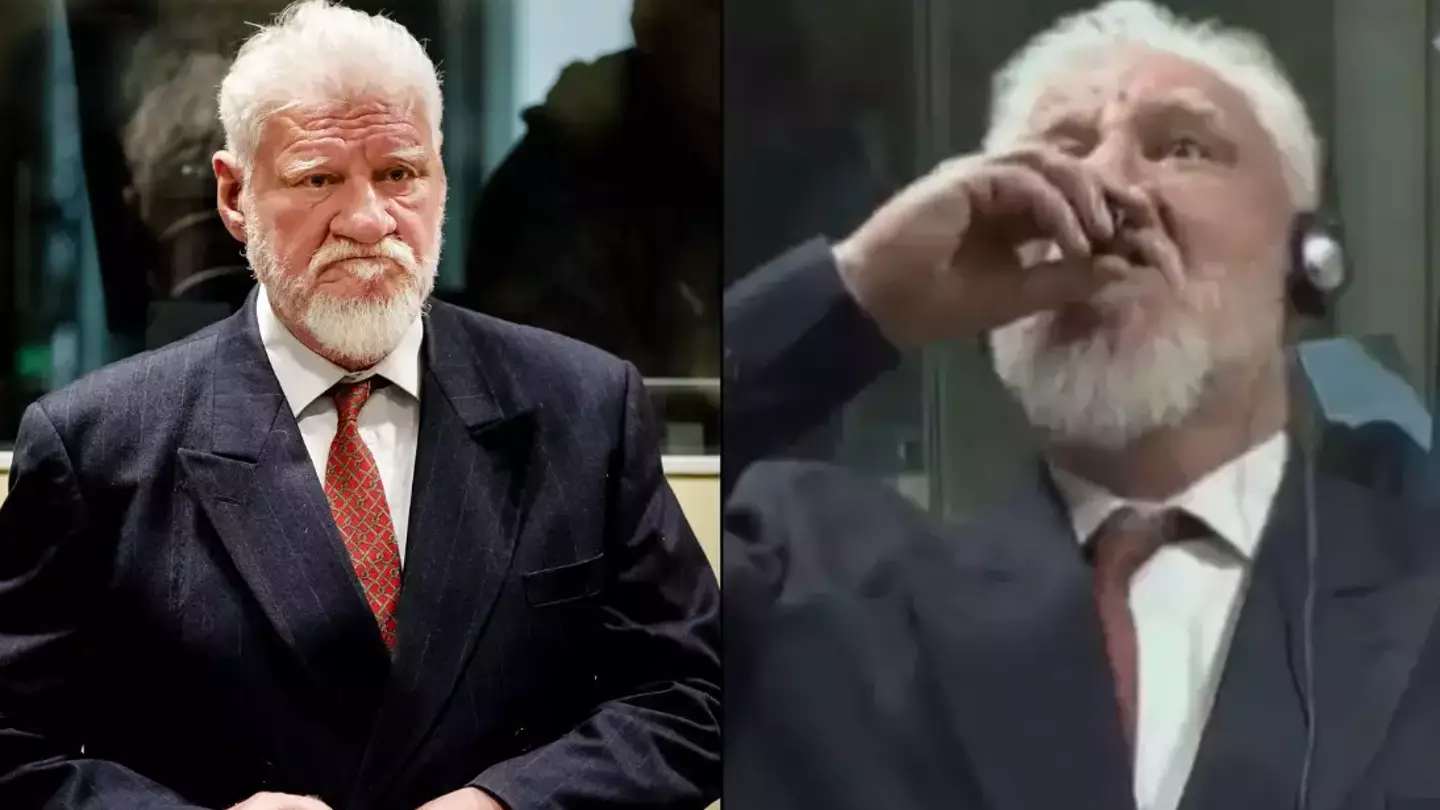 War criminal shouted one final message in court room before he drank War criminal shouted one final message in court room before he drank