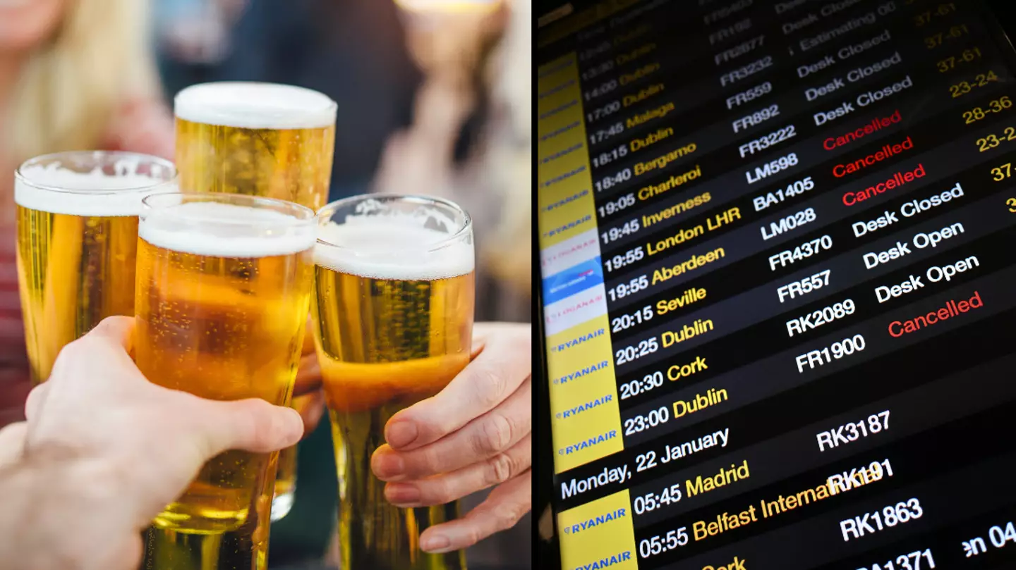 Travellers who go for early morning airport pints warned over what it does to your body