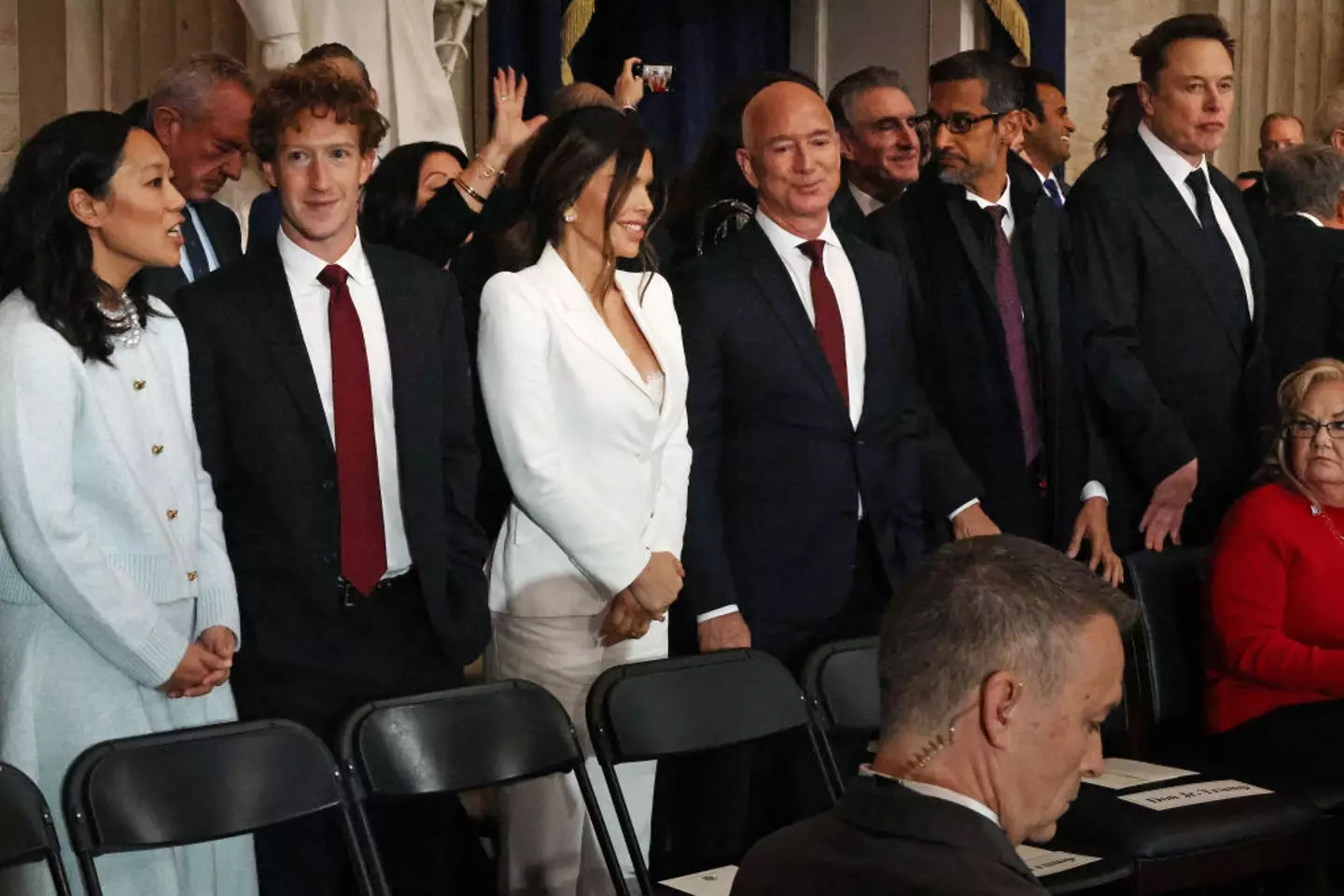 The world's three richest people are all in this photo (Chip Somodevilla/Getty Images)