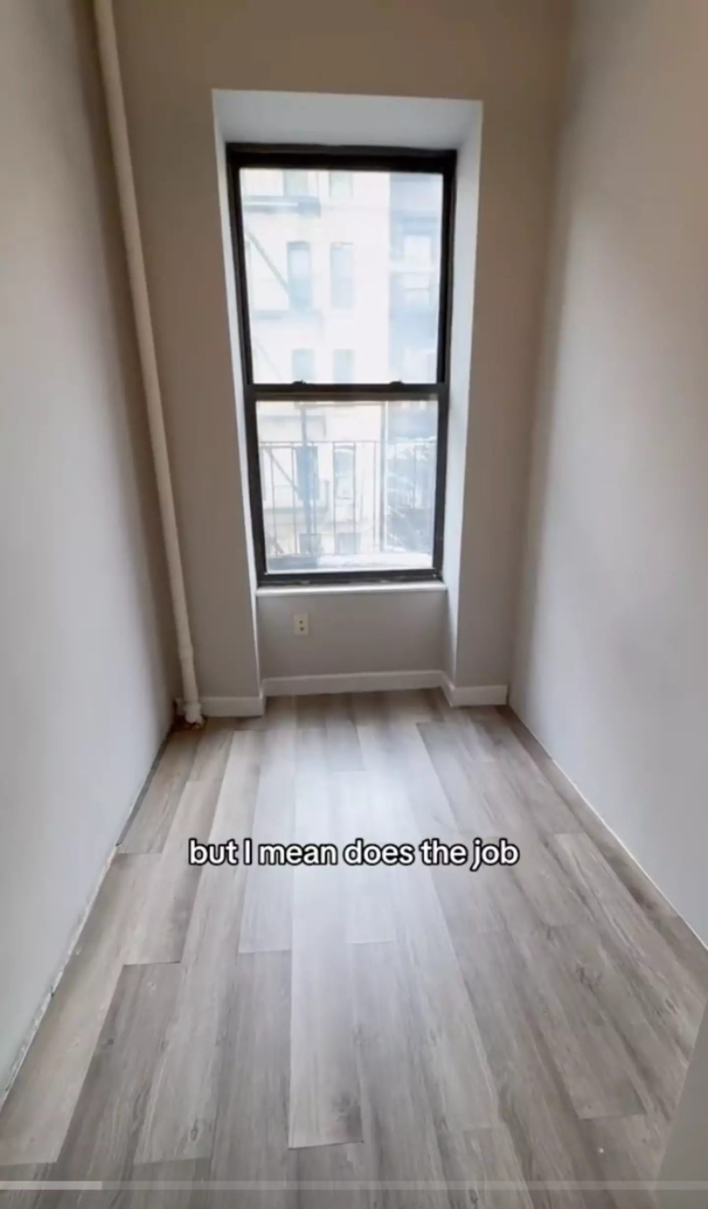 The entire ‘apartment’ is this one room.