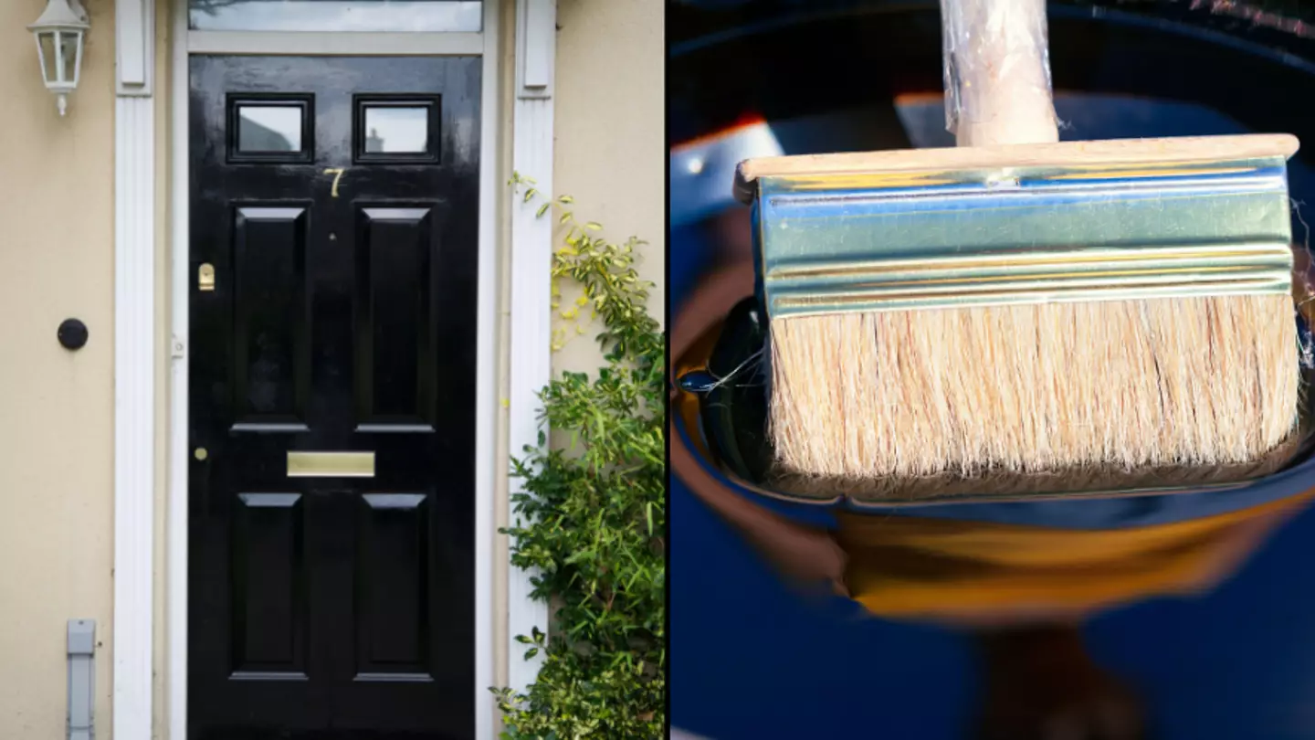 Woman Left Stunned After 'Cheeky' Neighbour Paints Front Door And Then Demands Payment