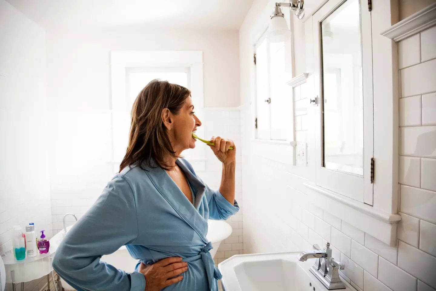 You shouldn't be brushing your teeth after being sick, eating breakfast or eating sweets.