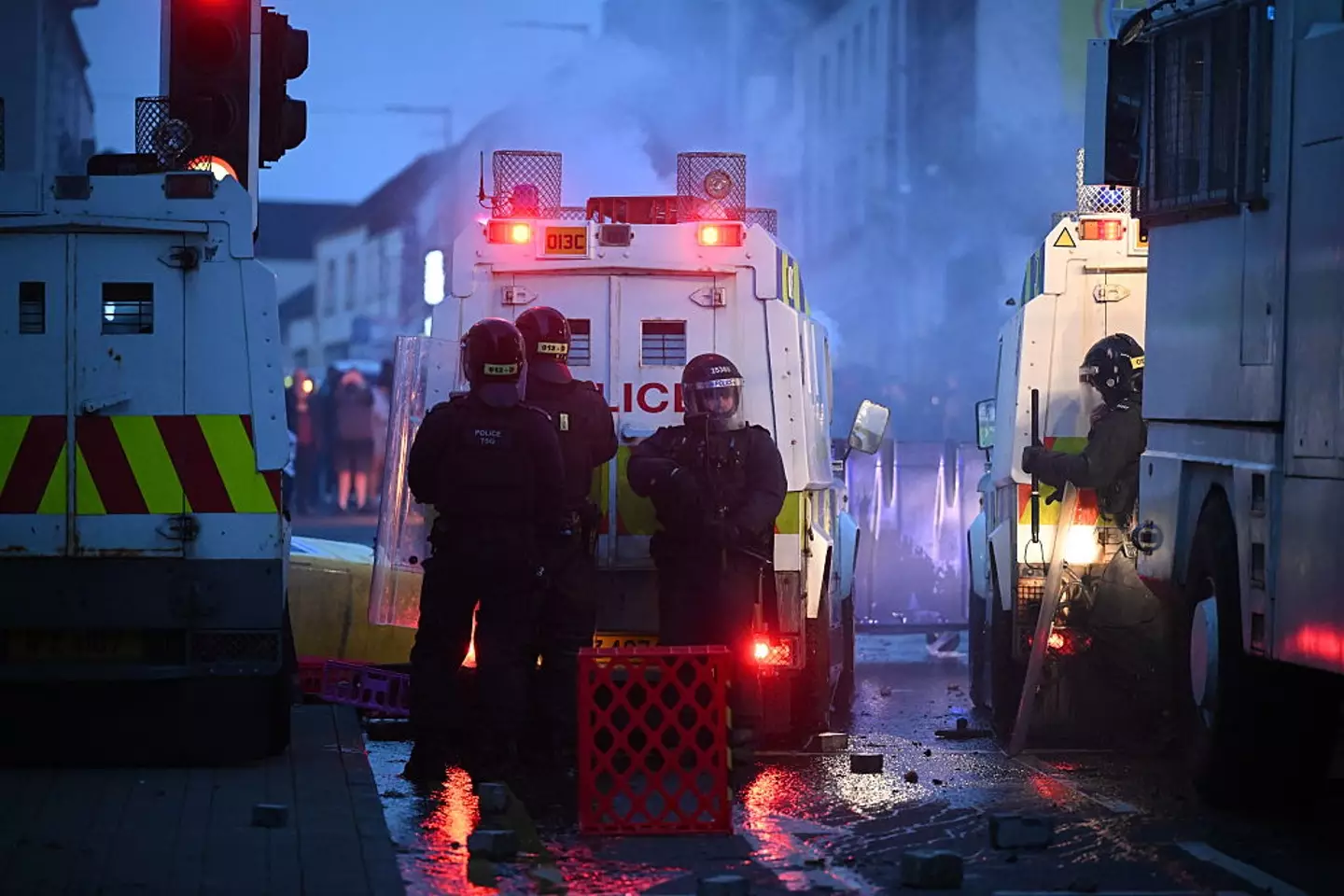 Violent riots have occurred in Ballymena for the past two nights (Charles McQuillan/Getty Images)