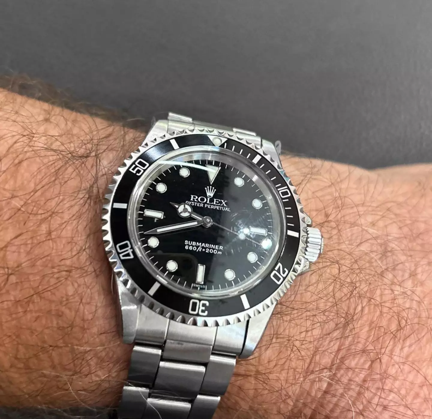 Ric's Rolex Submariner was fully restored and looks as good as new.