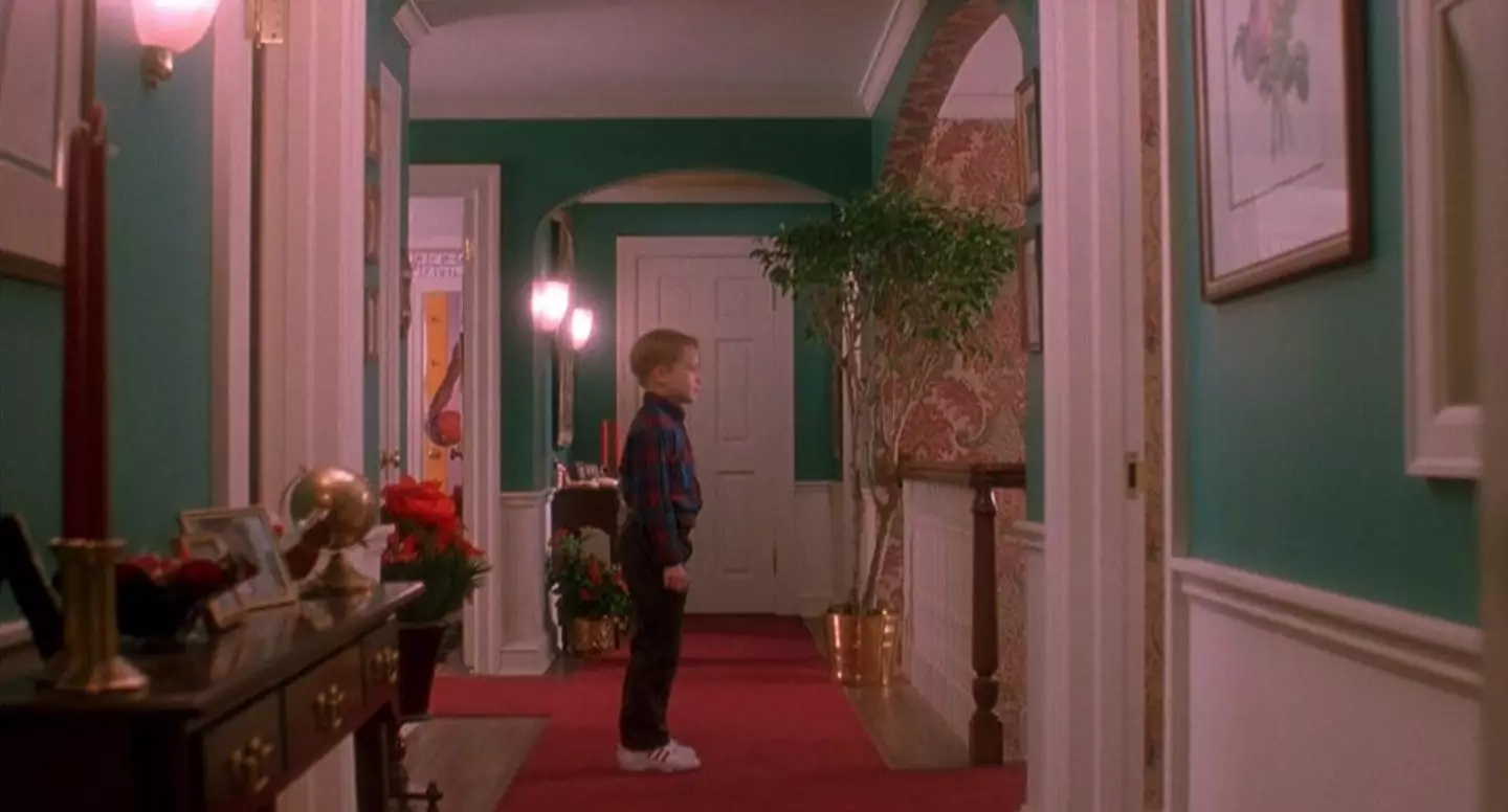 Kevin in the Home Alone house, which is actually a purpose-built set (20th Century Fox)