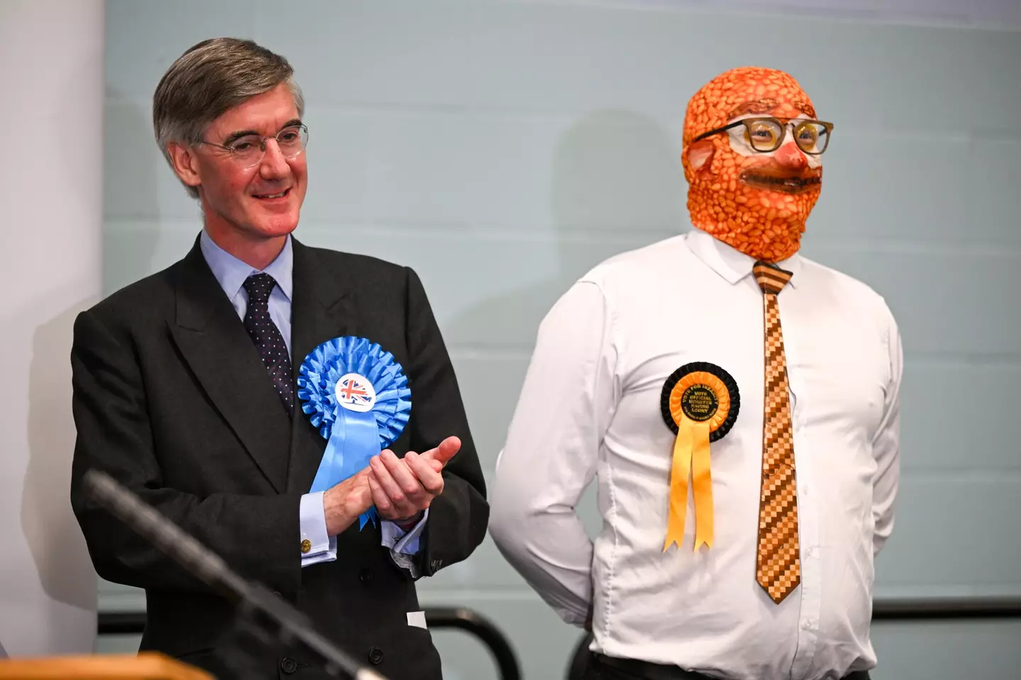 Surely one of the best pictures of the night? (Finnbarr Webster/Getty Images)
