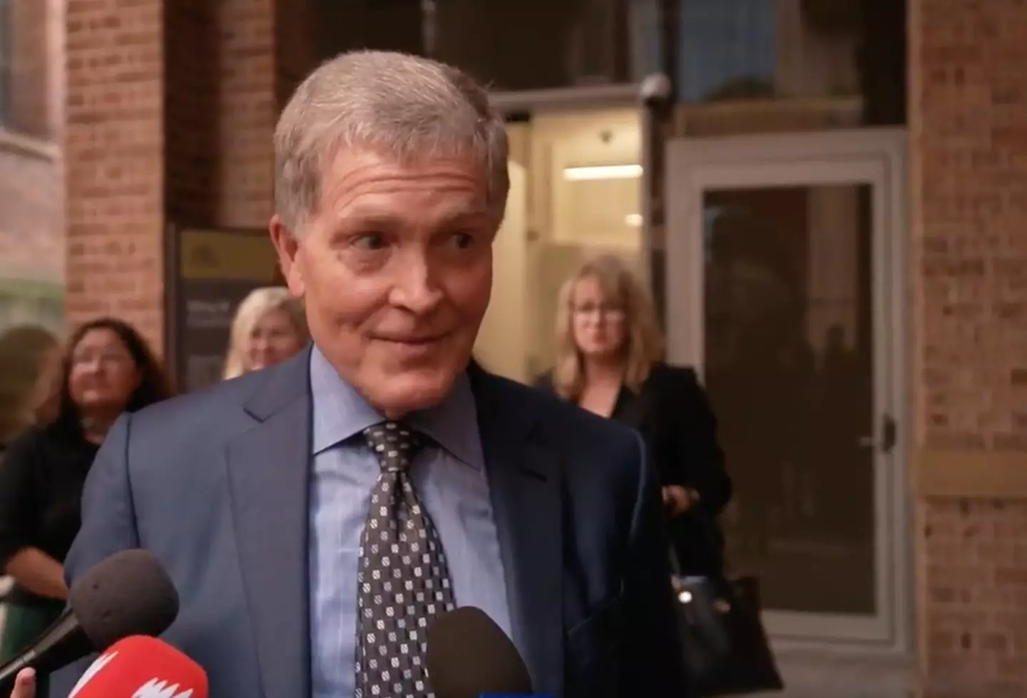Johnson's family speaking to media outside the NSW Supreme Court.