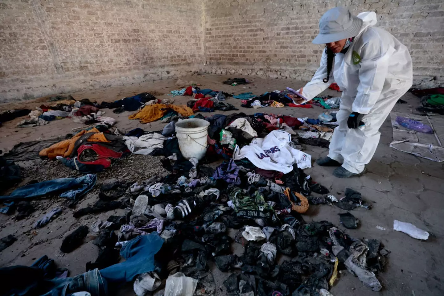 The 'extermination camp' was discovered in Jalisco (ULISES RUIZ/AFP via Getty Images)