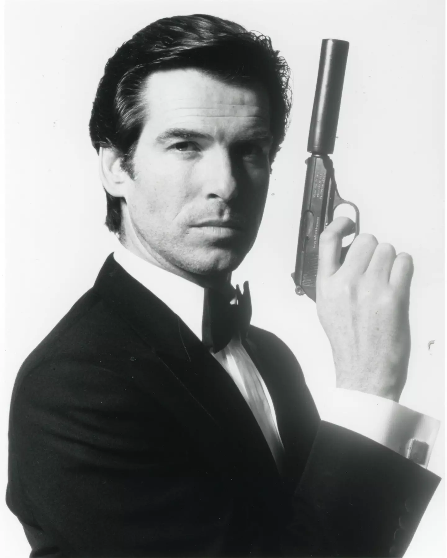 Brosnan in a promotional shot for GoldenEye.