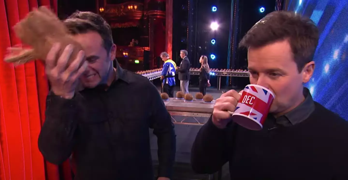 Ant decided to head-butt a coconut on tonight's show.