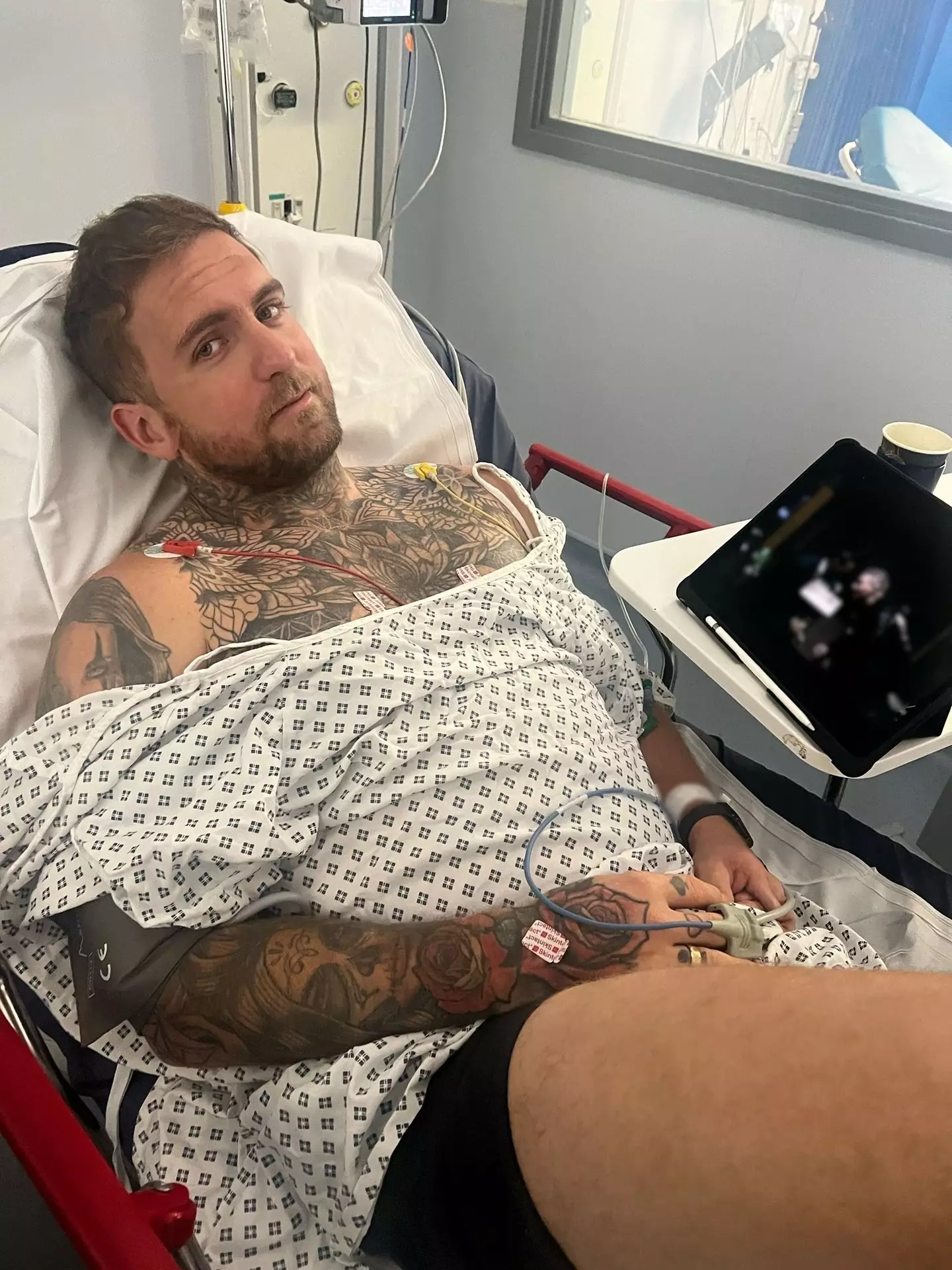 Ashley Robinson, 35, received the devastating news just weeks after his wedding (Kennedy News and Media)