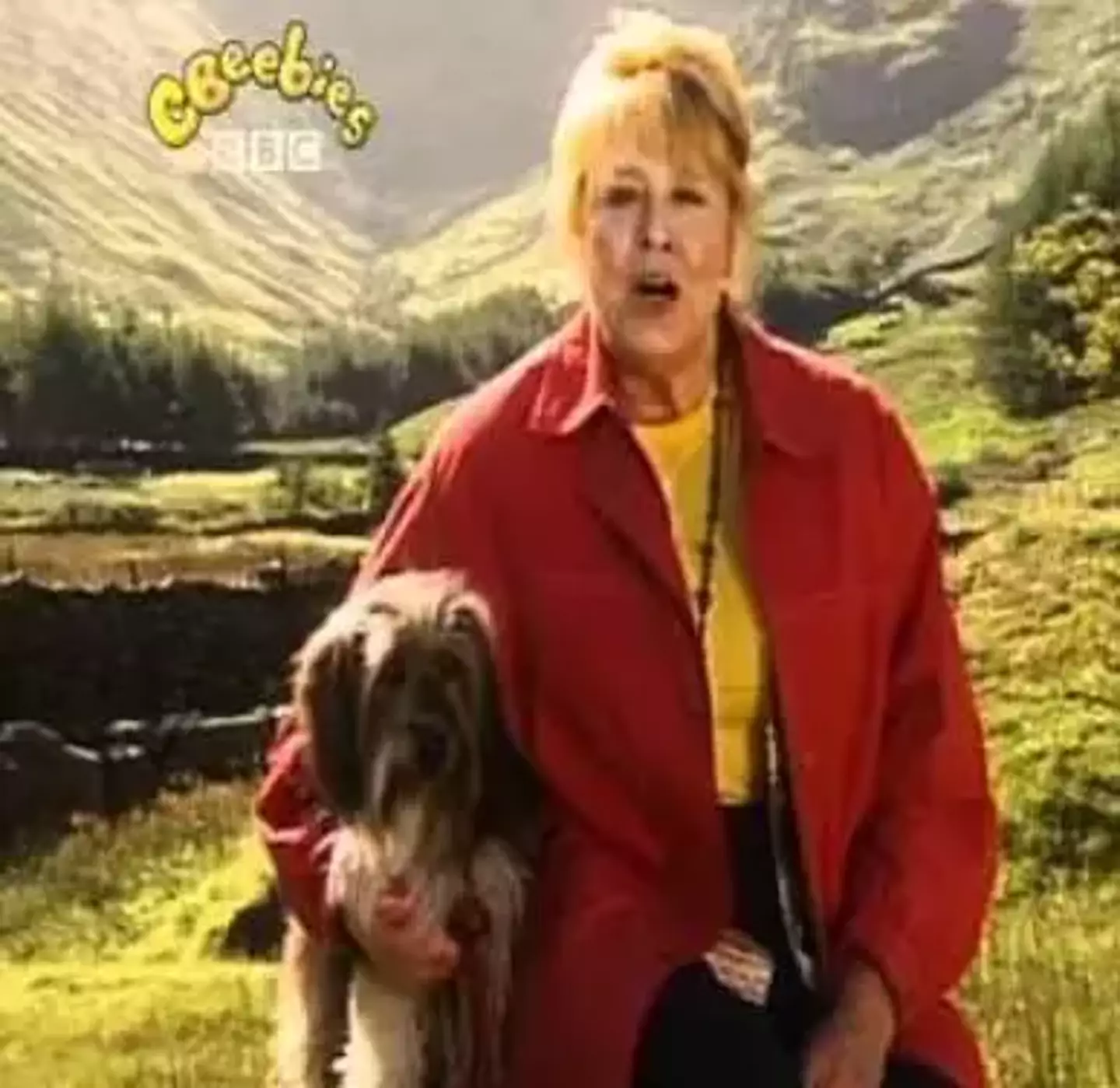 Come Outside featured Lynda Baron as Auntie Mabel and her dog 'Pippin'.