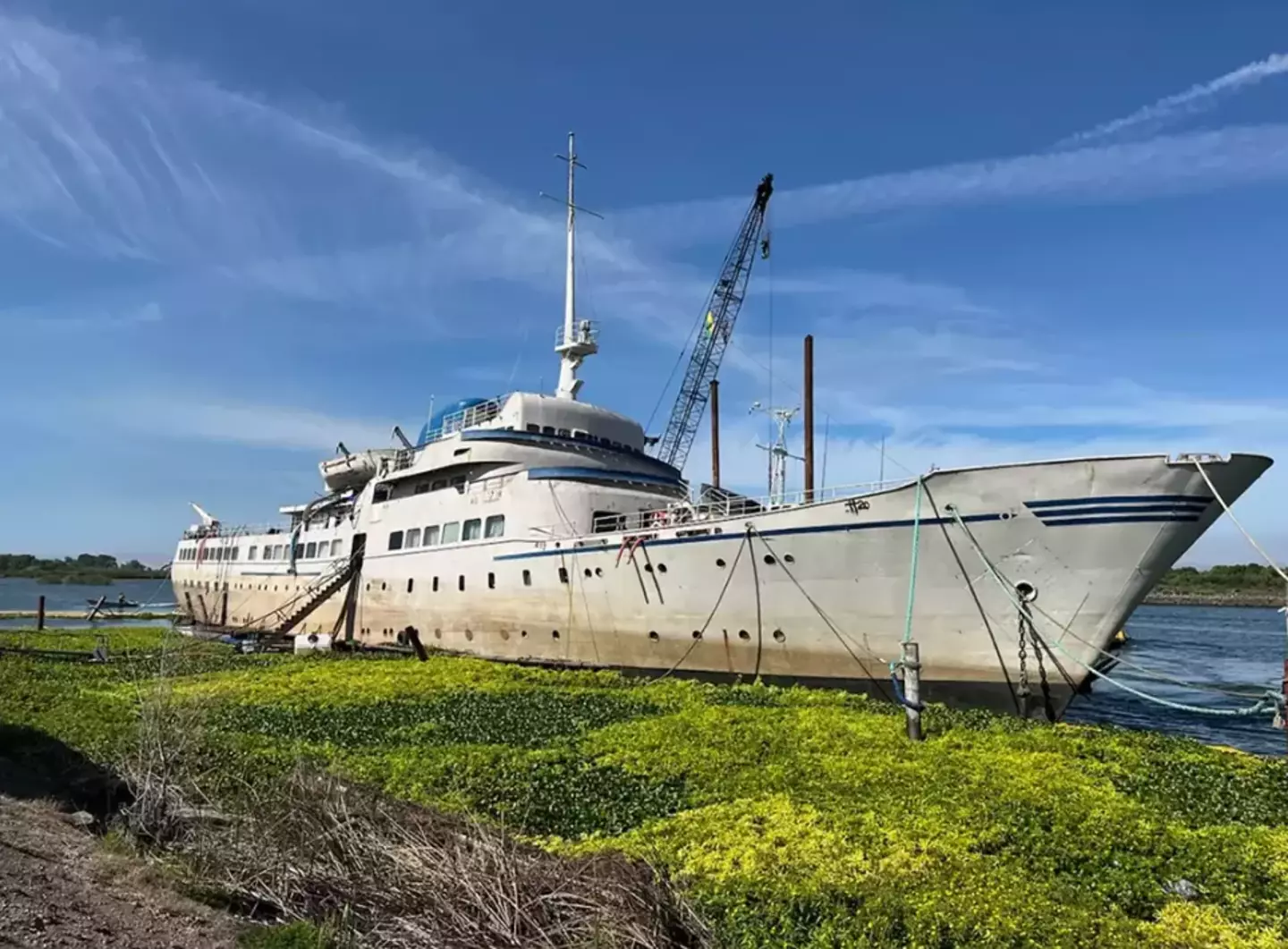 One of the last photos of the ship (Kristina Werner-Meris/California Department of Fish and Wildlife/US Coast Guard)