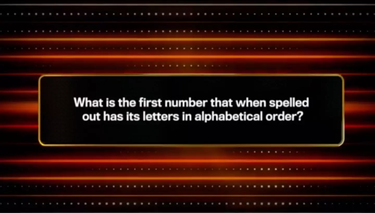 The question stumped viewers.