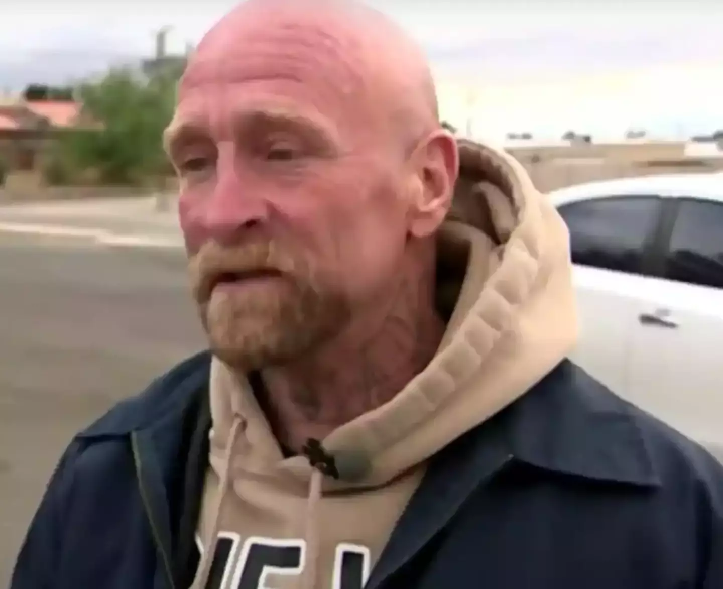 Ron managed to save the baby right after he'd left a job interview.