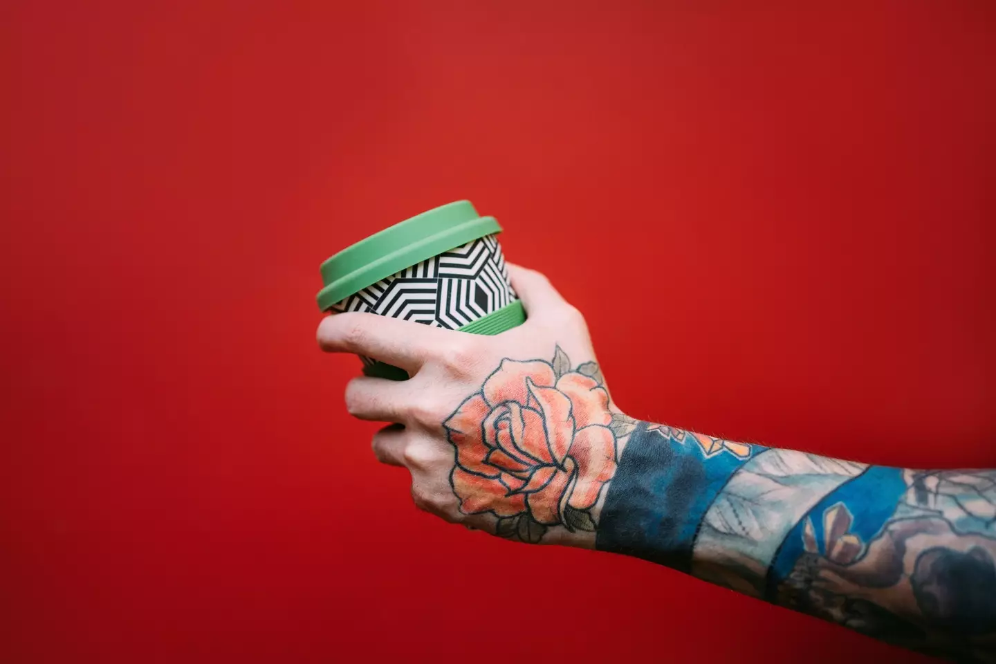 Tattoo ink with red pigment has been found to put you at a higher risk of developing lymphoma (Getty Stock Image)