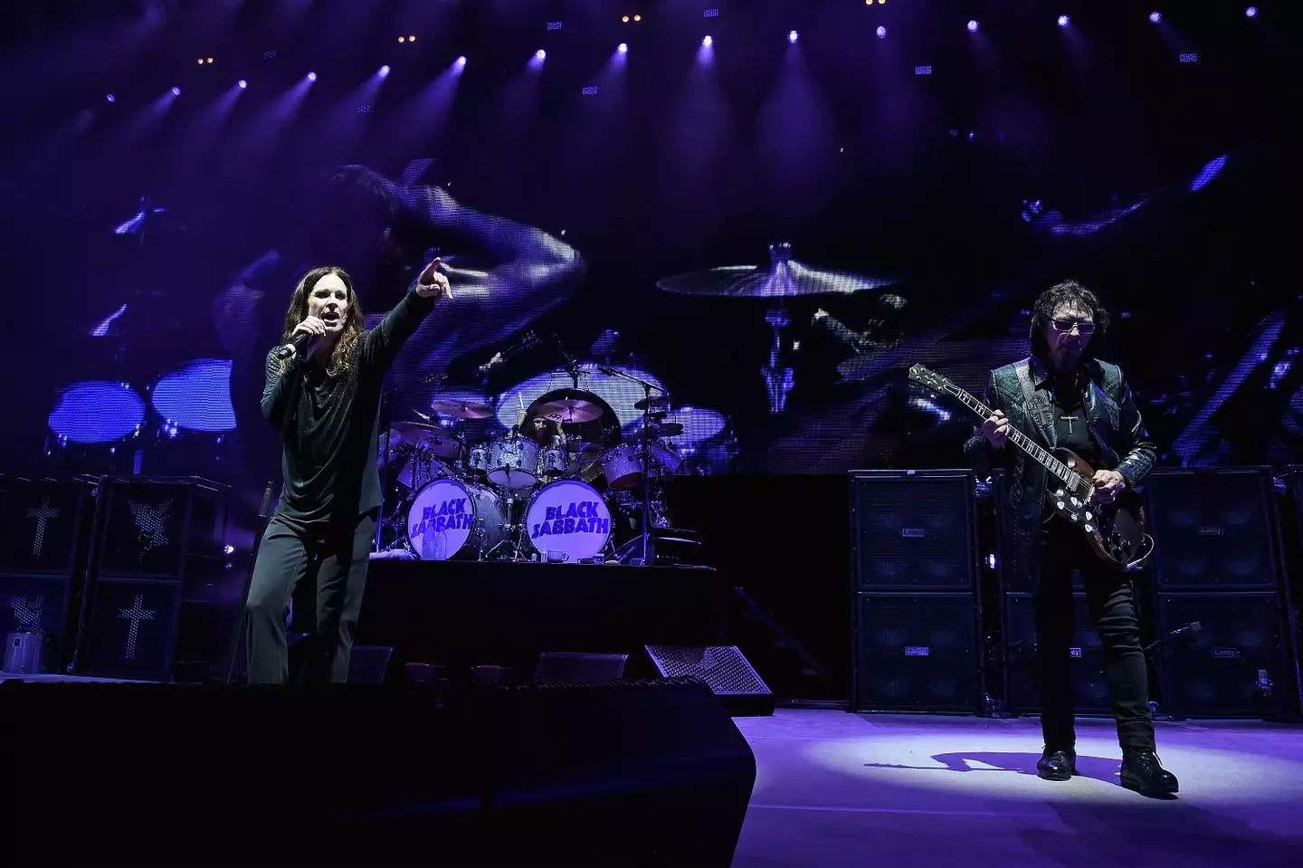 Ozzy Osbourne and Tommy Iommi performing together with Black Sabbath in 2016 (Kevin Mazur/WireImage)