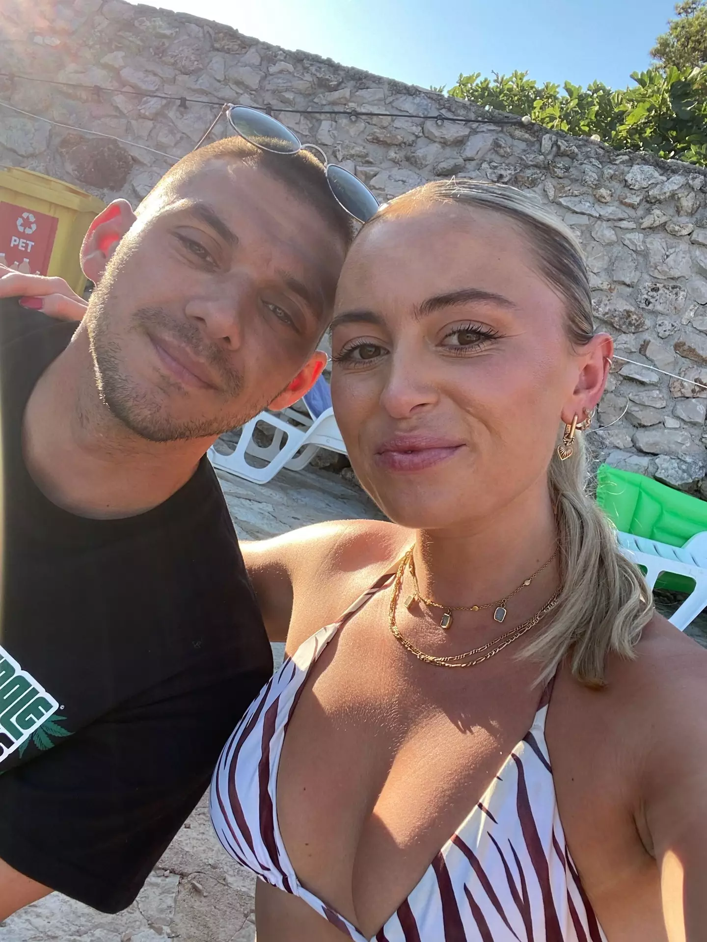 The father-of-one said that the restaurant workers were 'spooked' when he showed them the selfie.