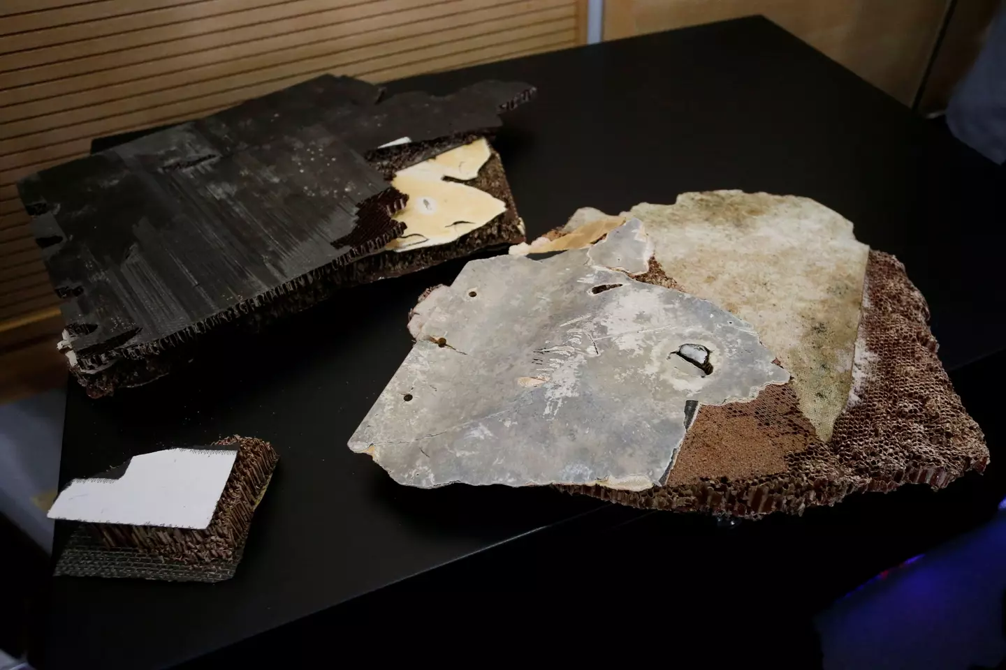 Debris believed to belong to the missing Malaysia Airlines MH370.